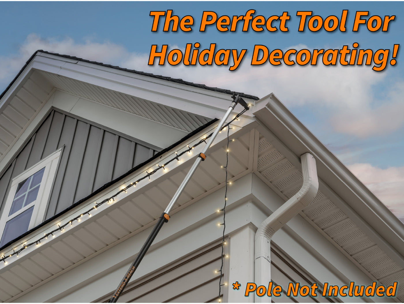 Utility Hook Christmas Light Hanger Tool Attachment – Extend-A-Reach