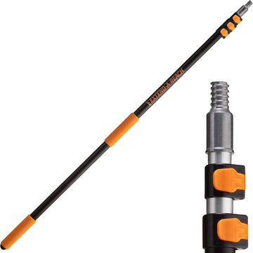 4-12 ft Long Telescopic Extension Pole with Universal Twist-on Metal Tip