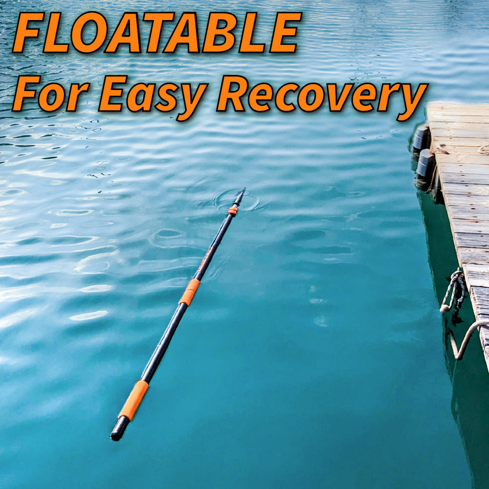 BTG Gear 5' to 8.5' Telescoping Boat Pole w/Hook for Docking, Floating, Extra-Strong Aluminum